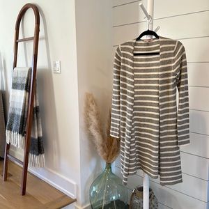 Calypso St. Barth Striped Cashmere Cardigan Sweater 100% Cashmere